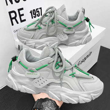 Xajzpa Men‘s Casual Sneakers new High Quality Comfortable Versatiled white shoes Outdoor Running Four Seasons Luxury Men platform shoes